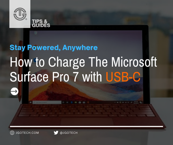 How to Charge The Microsoft Surface Pro 7 – J-Go