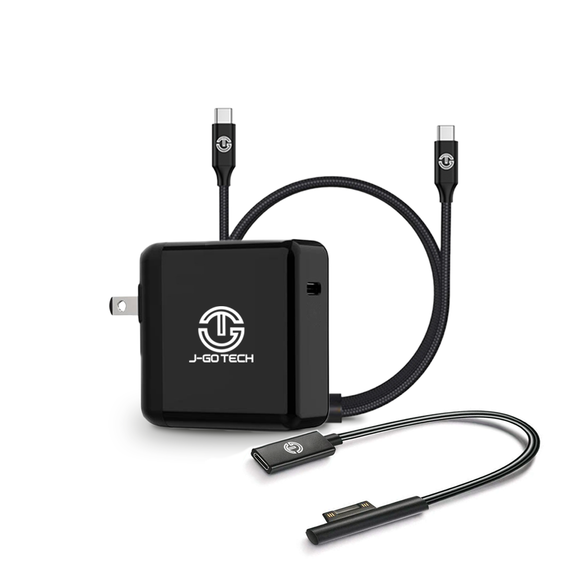 Câble GEEK MONKEY USB-A 2.1 compatible 3 en 1 - Micro USB/iPhone Lightning  et USB-C - Charge rapide - 2 mètre - Noir