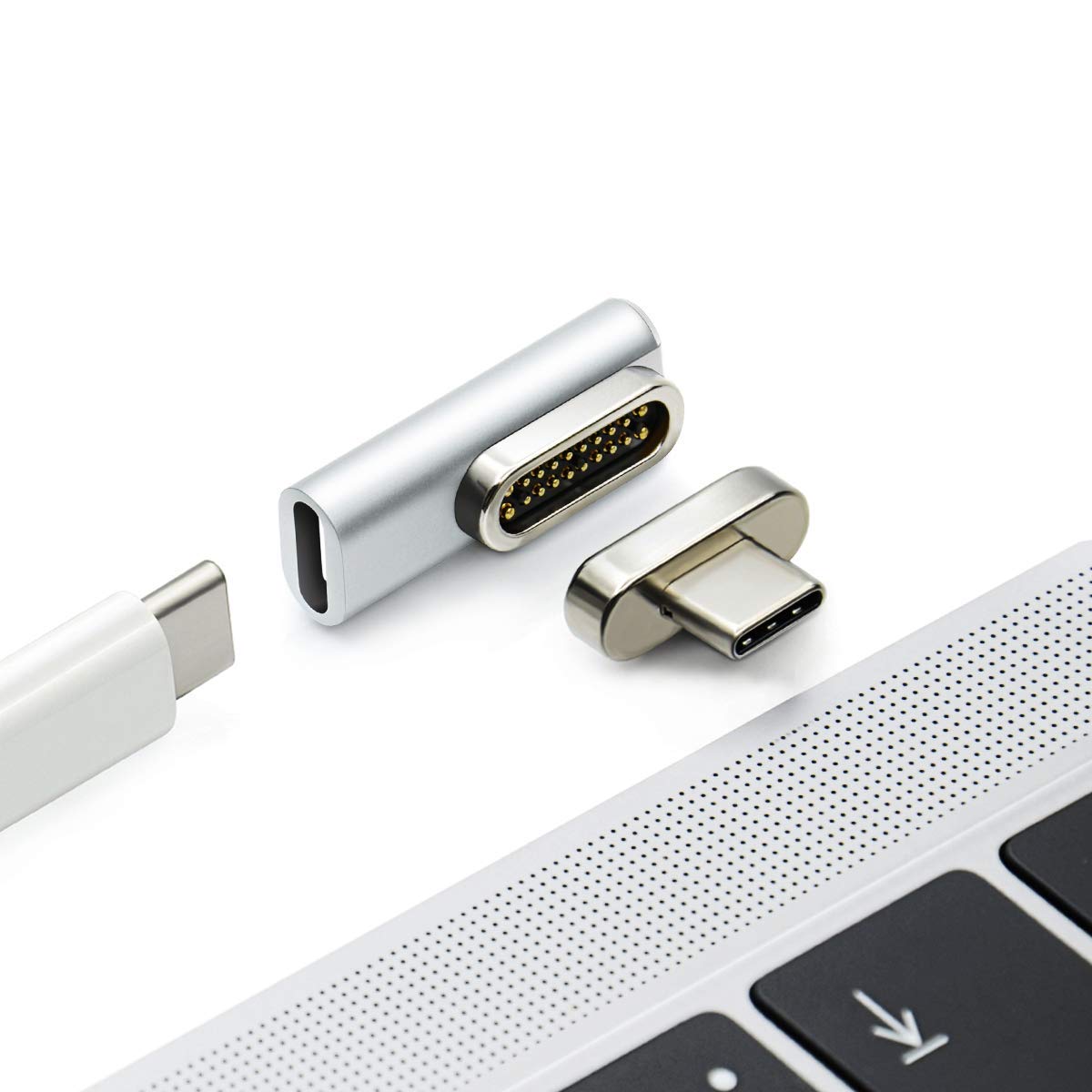 J-Go Tech USB C Magnetic Adapter | USB 3.1 Gen 2 | 100W (5A) PD | 10 Gbps | 4K Display by J-Go Tech
