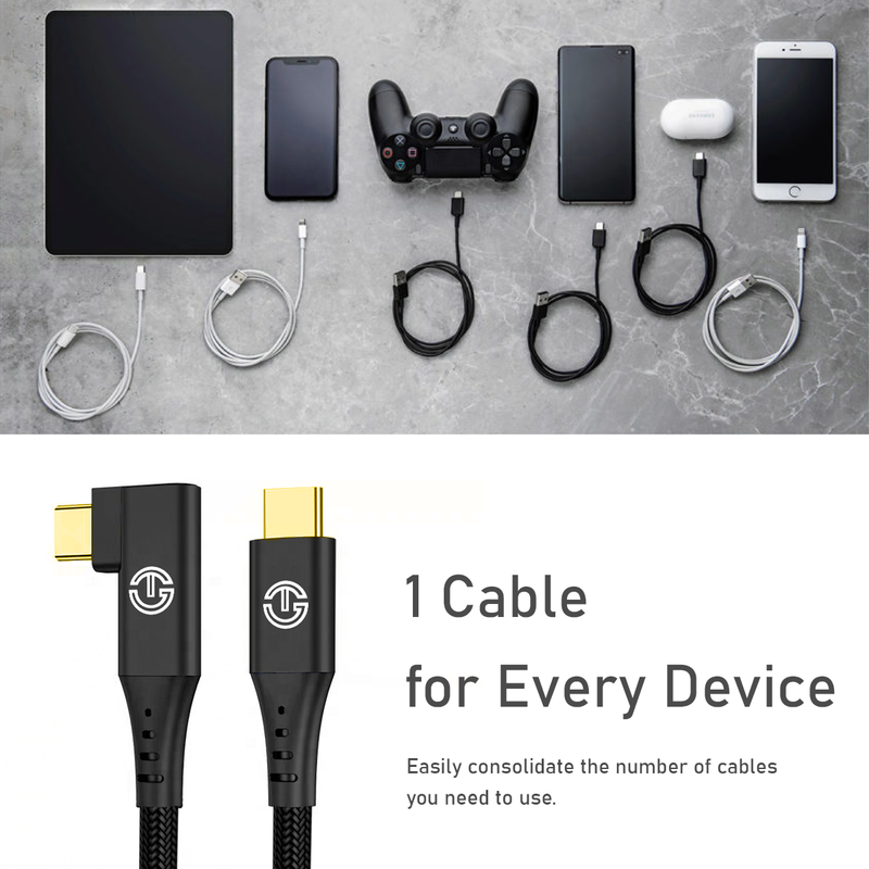 Evuur ZS-5 USB-C TO USB-C 3.1 GEN 2 CABLE (5A | 100W PD) (10Gbps)