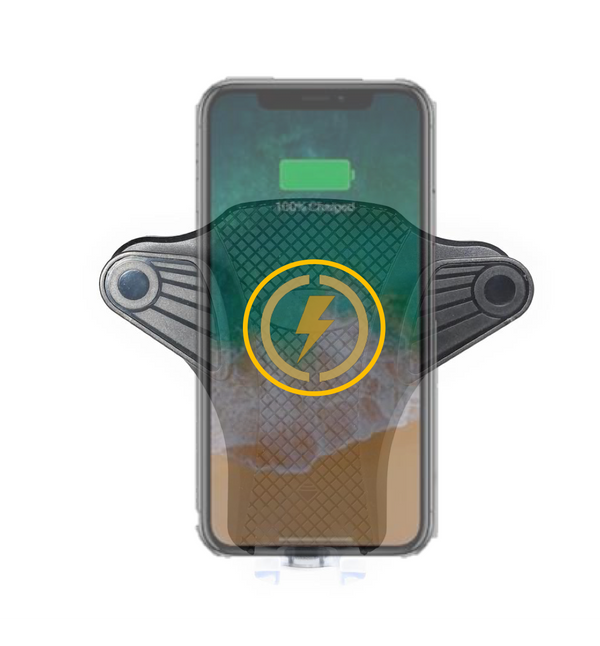 J-Go Tech Slide N' Drive | Wireless Charging Vent Mount w/ Retractable USB Cable by J-Go Tech